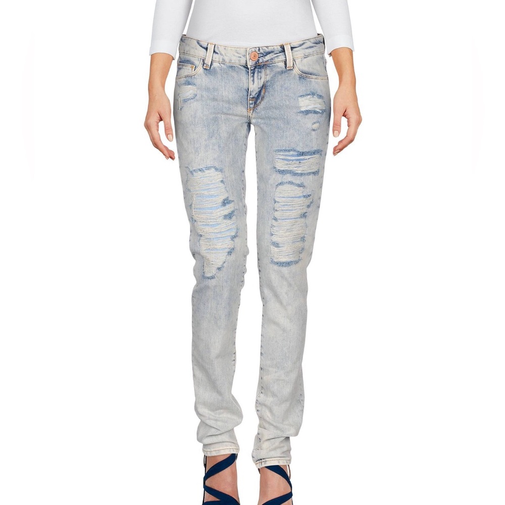 GUESS WOMAN BLUE JEANS mid-rise